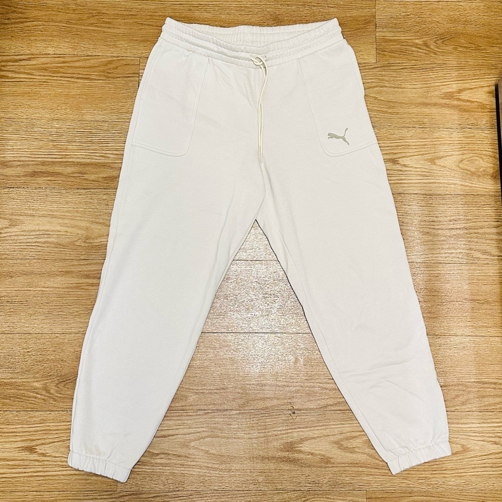 Puma Beige Loose Sweatpants